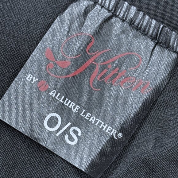 ⭐ NWT Kitten by Allure Kissable Kitten Dress • Black Wet-Look • One Size ⭐ - Picture 5 of 6